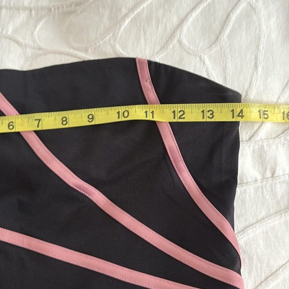 Black Strapless Asymmetrical Dress - Picture 6 of 6